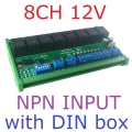 CAROB08 12V NPN 8DI-8DO CAN Relay Controller Module RS485 Digital IO Expanding Board for CNC Car Automated Industry