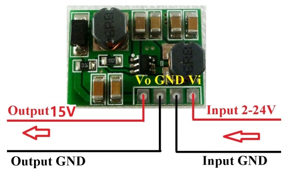 DD2412SA 2-24V to 15V DC-DC Boost-Buck Step UP & Step Down Converter Module Voltage Regulator Power supply Board