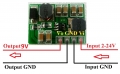 DD2412SA 800MA 3.3V 3.7V 5V 6V 12V 15V to 9V DC DC Boost-Buck UP&Down Converter Module for Wifi Router Instruments multimeter