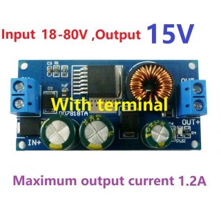 DD7818TA 2A DC 80V 72V 64V 48V 36V 24V to 15V HV Buck DC-DC Converter Module Power Supply Board replace LM2596HV LDO