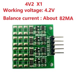 DDCB04QA 4V2 X1 82MA 3.7V Li-ion Polymer 3.2V LiFePO4 lithium Battery packs Charge Balance BMS Charger protection board for 18650 14500