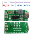 DDTCCRUB 2A 3Cell Type-C To 8.4V 12.6V 16.8V Step-Up Boost LiPo Polymer Li-Ion Charger 7.4V 11.1V 14.8V 18650 Lithium Battery