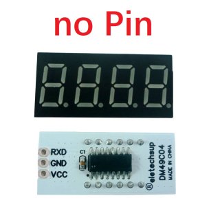 DM49C04_B 4 Digital UART TTL232 Serial Port 7Seg LED Digital Tube Display Ascii code Text Display Module