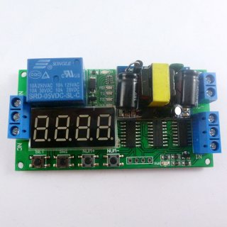 IO23B01 AC 110V 220V Multifunction Self-lock Relay PLC Cycle Timer Module Delay Time Switch