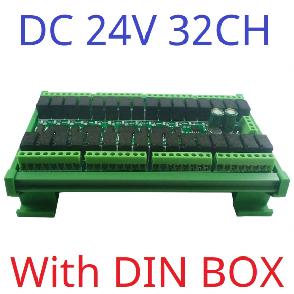 N4ROF32 24V Mini DC 24V 32CH Multifunction Modbus Rtu RS485 Relay Board 2A 0.2W Low Power Consumption Micro Voice Relay Module N4ROF32