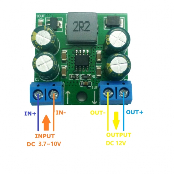 ND04BOTA 12V High Power 60W DC 3.7-20V To 12V Step-Up Boost DC DC Converter Module For Zigbee Solar Panel