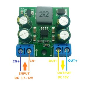 ND04BOTA 15V High Power 60W DC 3.7-20V To 15V Step-Up Boost DC DC Converter Module For Zigbee Solar Panel