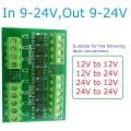 OP31C08 NPN In 12V Out 12V NPN to NPN 8ch PLC Digital Switch IO Isolation Protection Board 3.3V 5V 12V 24V Logic Level Converter NPN PNP Wet Contact