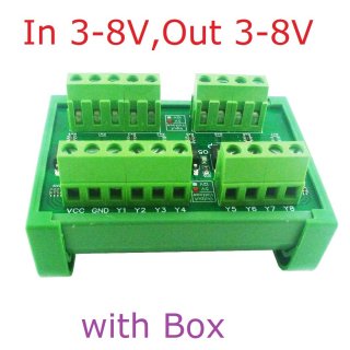 OP31C08 In 3-8V Out 3-8V NPN to NPN 8ch PLC Digital Switch IO Isolation Protection Board 3.3V 5V 12V 24V Logic Level Converter NPN PNP Wet Contact