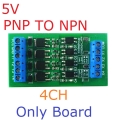 OPMSA04 Input 3.3-5V NPN Output 4CH DC 3.3-24V 0-2kHz PWM Signal Amplifier NPN/PNP Logic Level Converter LED Driver 5A IO Current Amplifier