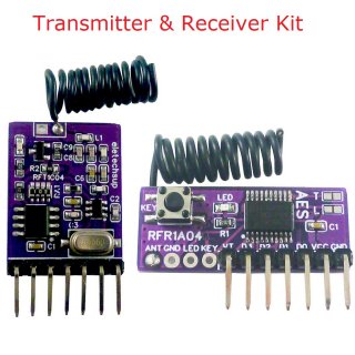 RFR1A04 RFT1C04 4CH AES128 Encryption Codec Remote Control Module 433M Superheterodyne Transceiver replace PT2262 EV1527 HC301